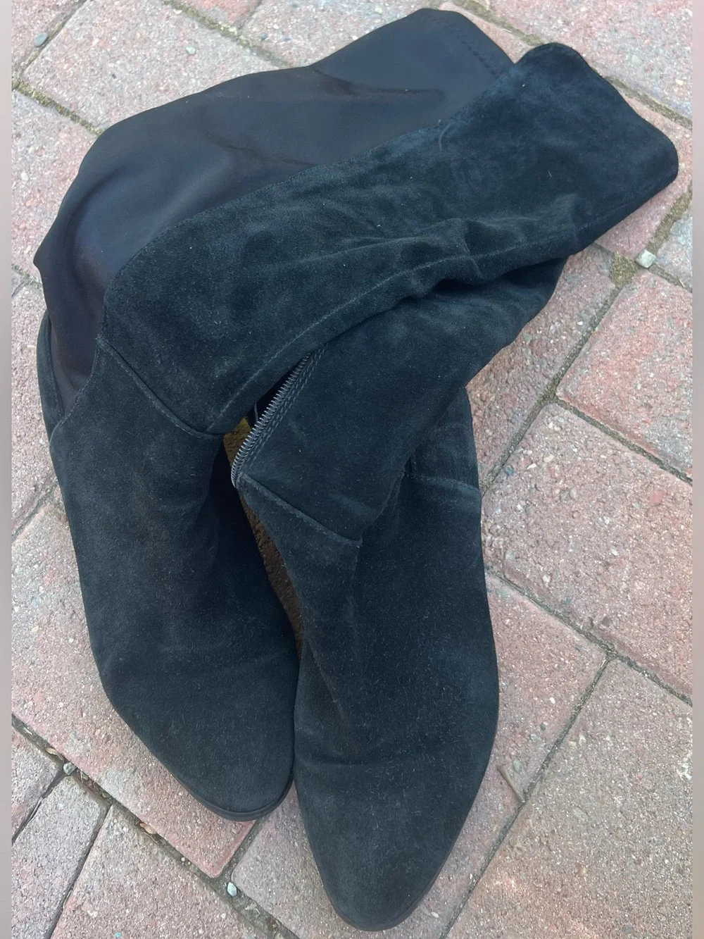 Blondo Black Suede Waterproof Knee High Stretch Boots Size 9.5M